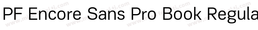 PF Encore Sans Pro Book Regular字体转换